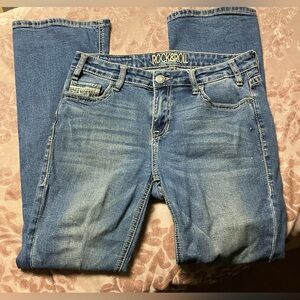 Rock & Roll Denim Women's Boot Cut Jeans — Medium Blue Wash